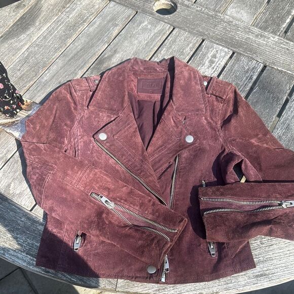 Blank NYC Suede Maroon Jacket - Picture 1 of 12